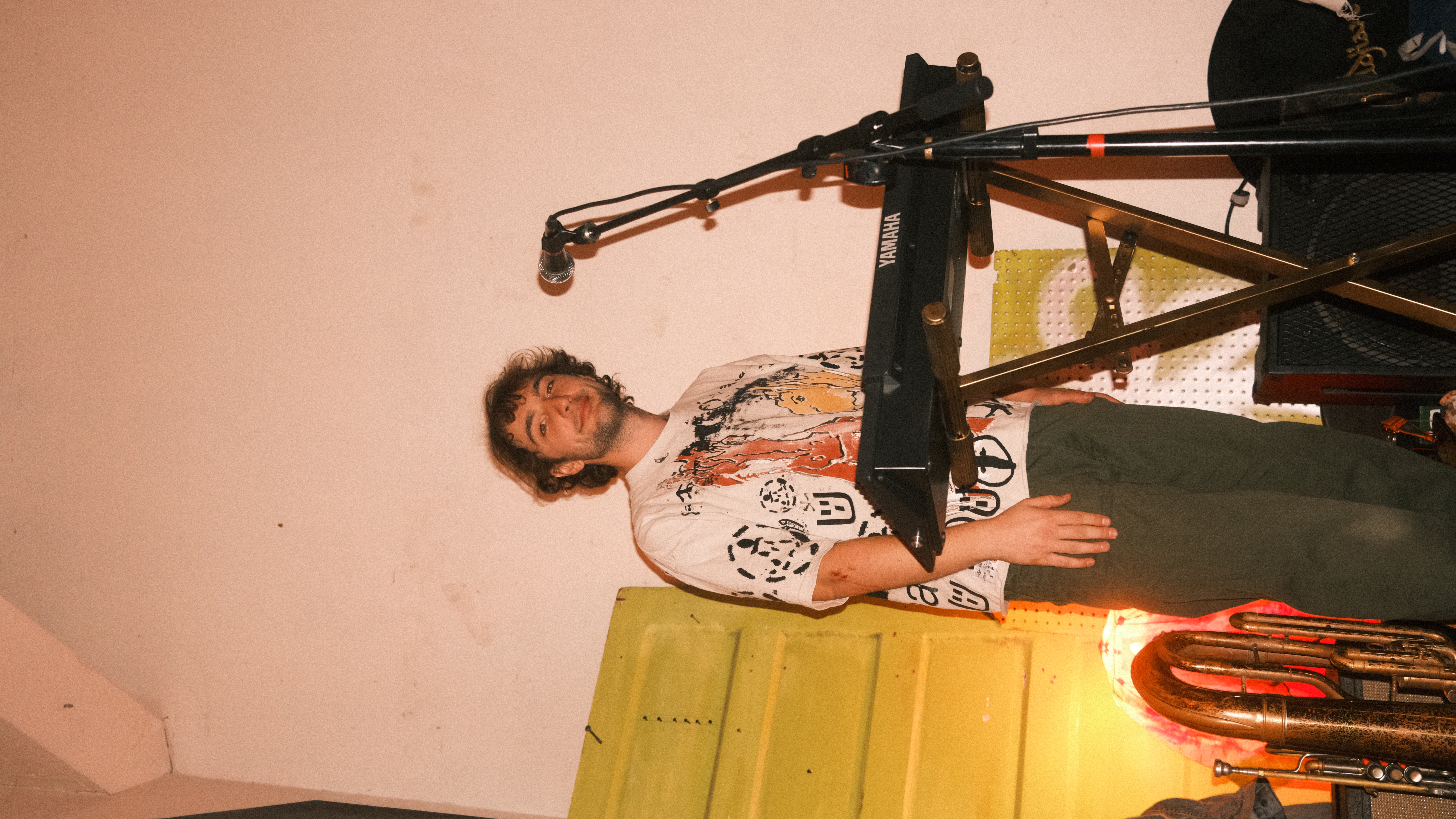 Rubin Hohlbein playing trumpet