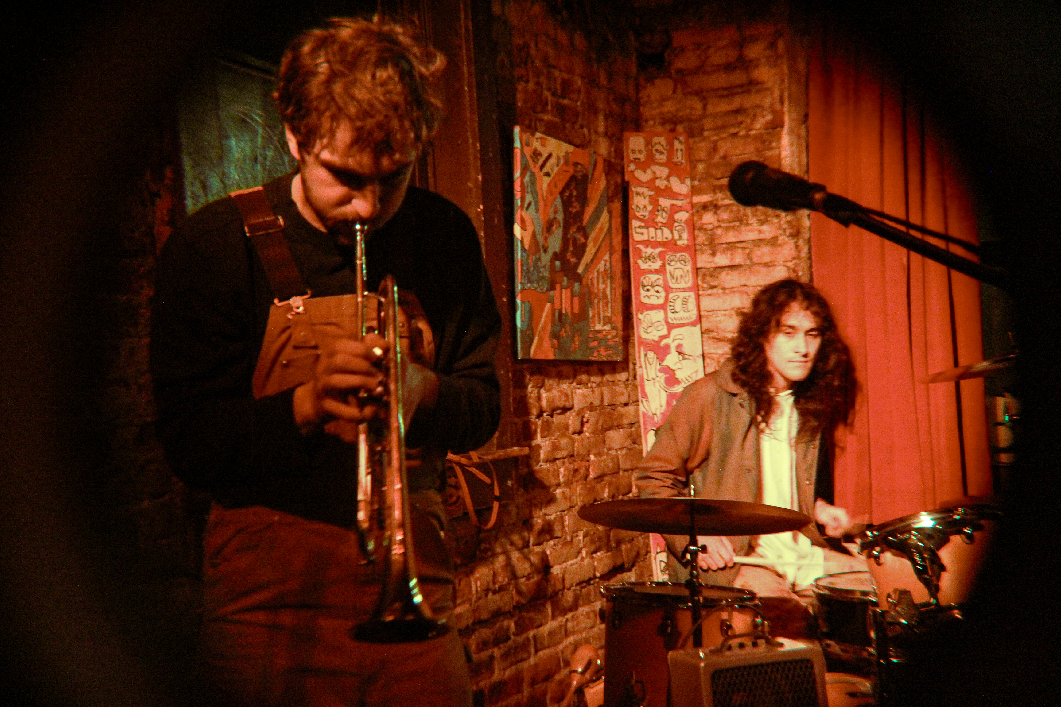 Rubin Hohlbein playing trumpet